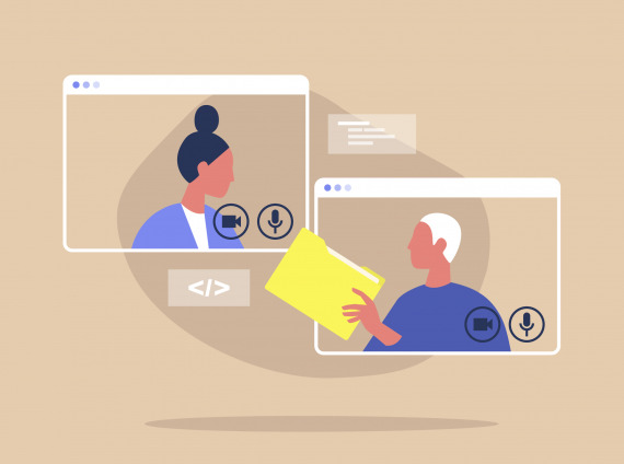 Video,Call,Conference,,Working,From,Home,,Social,Distancing